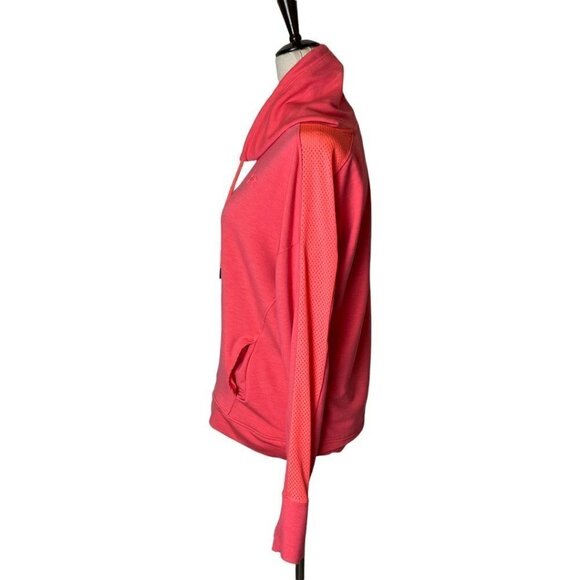 Under Armour Pink Loose Fit Drawstring Mock‎ Neck Pullover Sweatshirt S - Picture 3 of 8